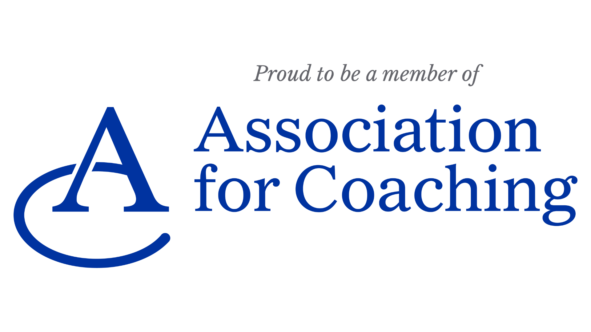 Proud member of the Association for Coaching - logo Proud member of the Association for Coaching - logo