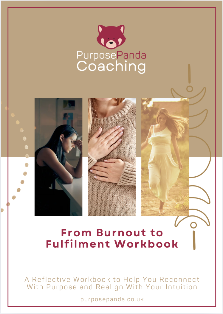 From Burnout to Fulfilment - workbook front cover. Free download.