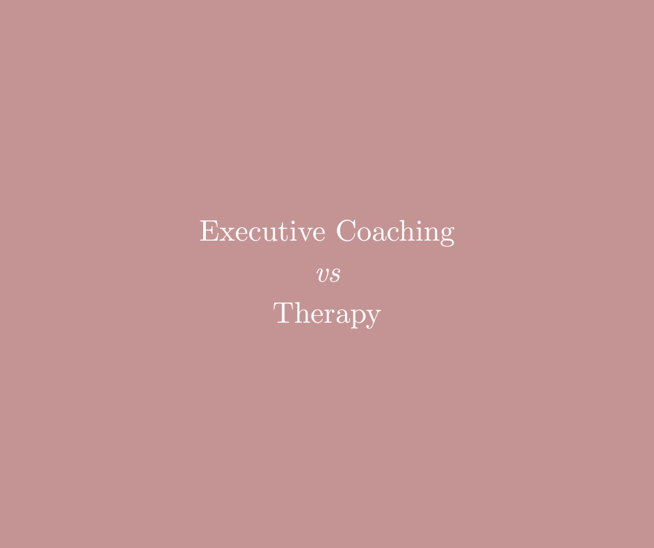 Executive coaching vs therapy