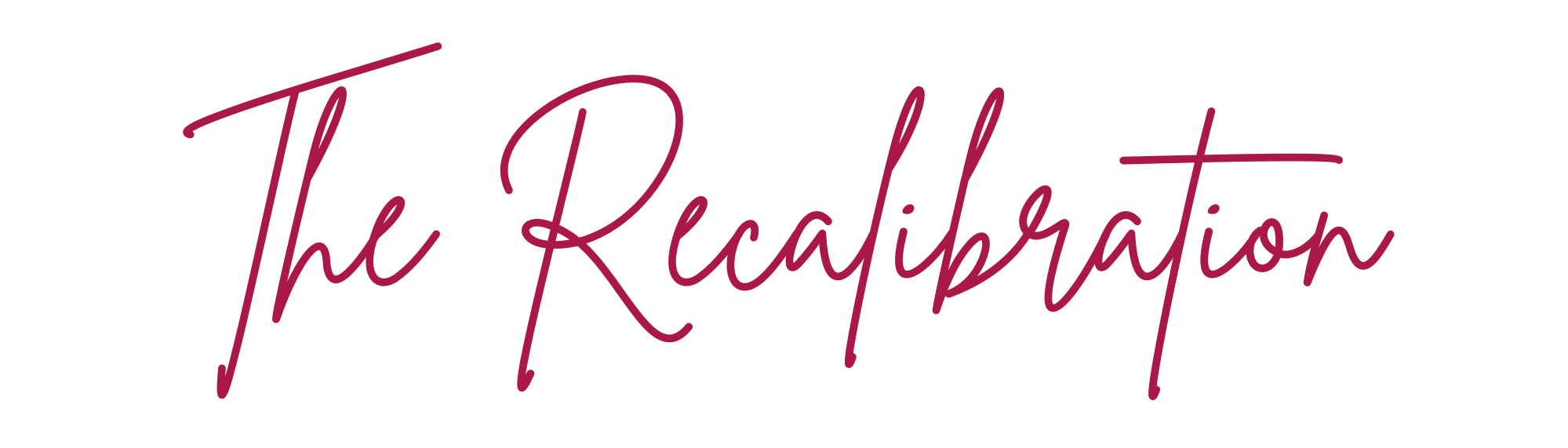 The recalibration The recalibration